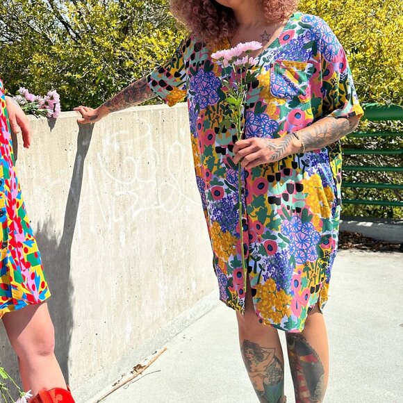 Nooworks Dresses & Skirts - Nooworks Andie shirt dress People I've Loved floral print, sz 5x